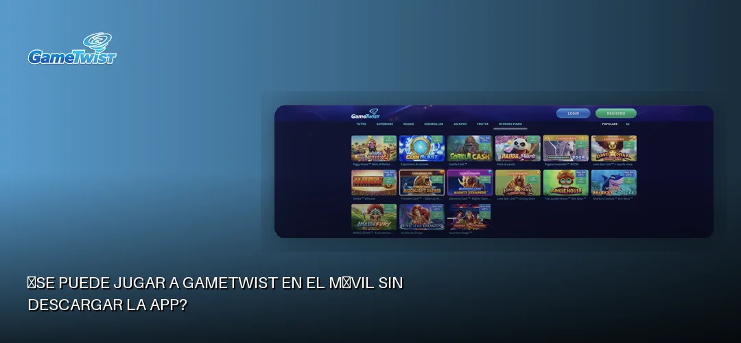 Gametwist promotional banner